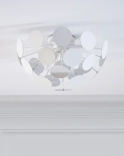 New Beliani Plafoniera MARITSA Metallo Bianco