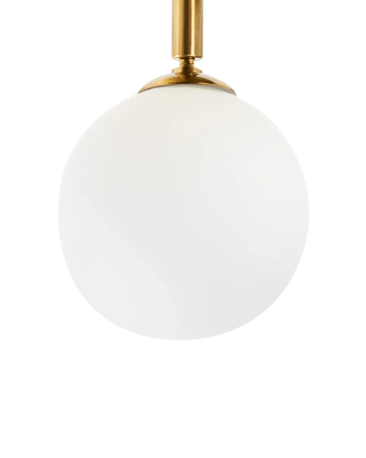 Clearance Beliani Plafoniera MAVILLA Vetro Ottone Bianco Ottone