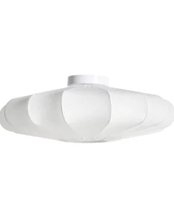 New Beliani Plafoniera UMCHABEZI Tessuto Bianco