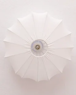 New Beliani Plafoniera UMCHABEZI Tessuto Bianco