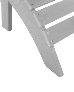 Clearance Beliani Poggiapiedi da giardino ADIRONDACK chiaro Grigio