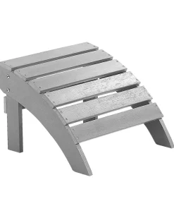 Clearance Beliani Poggiapiedi da giardino ADIRONDACK chiaro Grigio