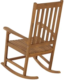 Best Beliani Poltrona a dondolo BOJANO Legno d'acacia Marrone