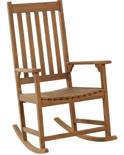 Best Beliani Poltrona a dondolo BOJANO Legno d'acacia Marrone