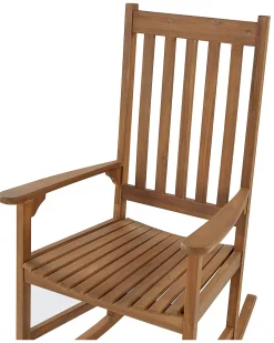 Best Beliani Poltrona a dondolo BOJANO Legno d'acacia Marrone