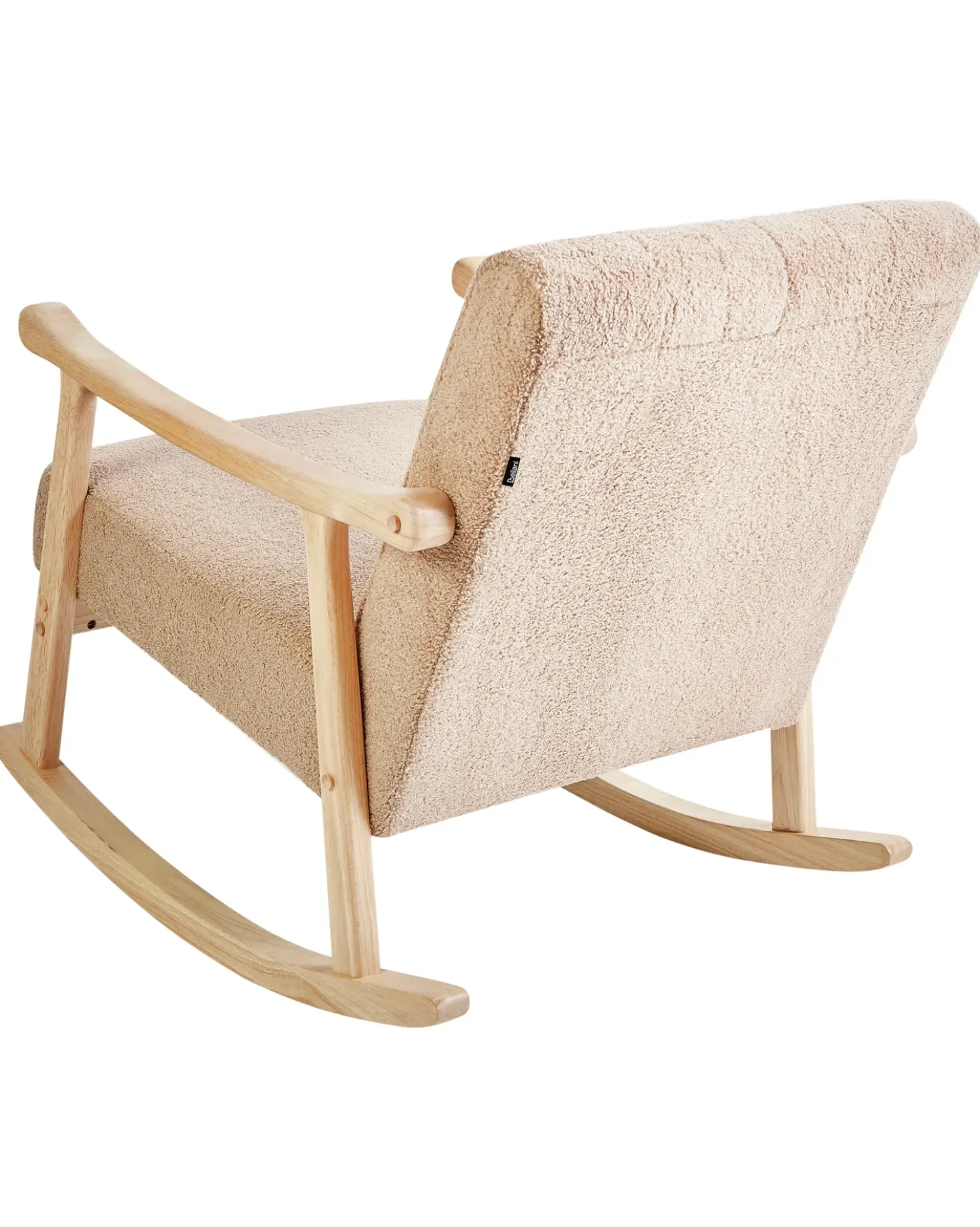 Poltrona a dondolo LEKNES Bouclé Beige