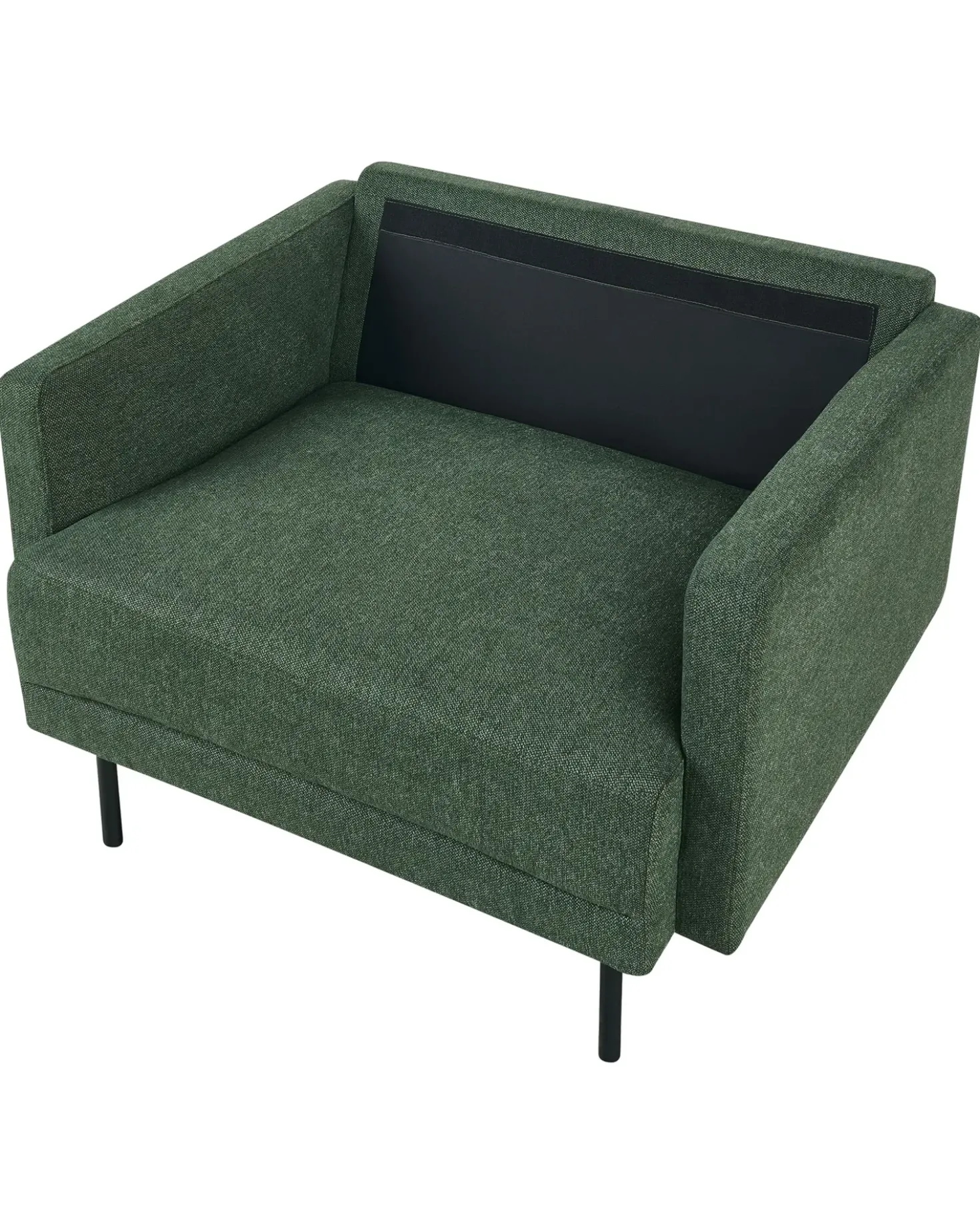 Poltrona BREDA Tessuto Verde scuro