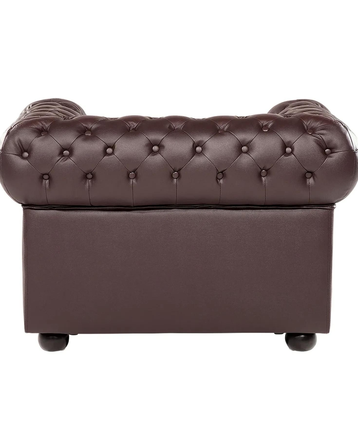 Poltrona CHESTERFIELD Pelle naturale Marrone