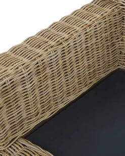 Hot Beliani ARDEA Rattan Marrone chiaro Bianco Beige Naturale