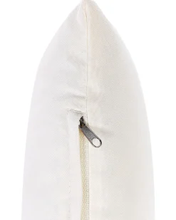 New Beliani Poltrona da giardino CERRETO Bambù Bianco sporco Bianco Marrone