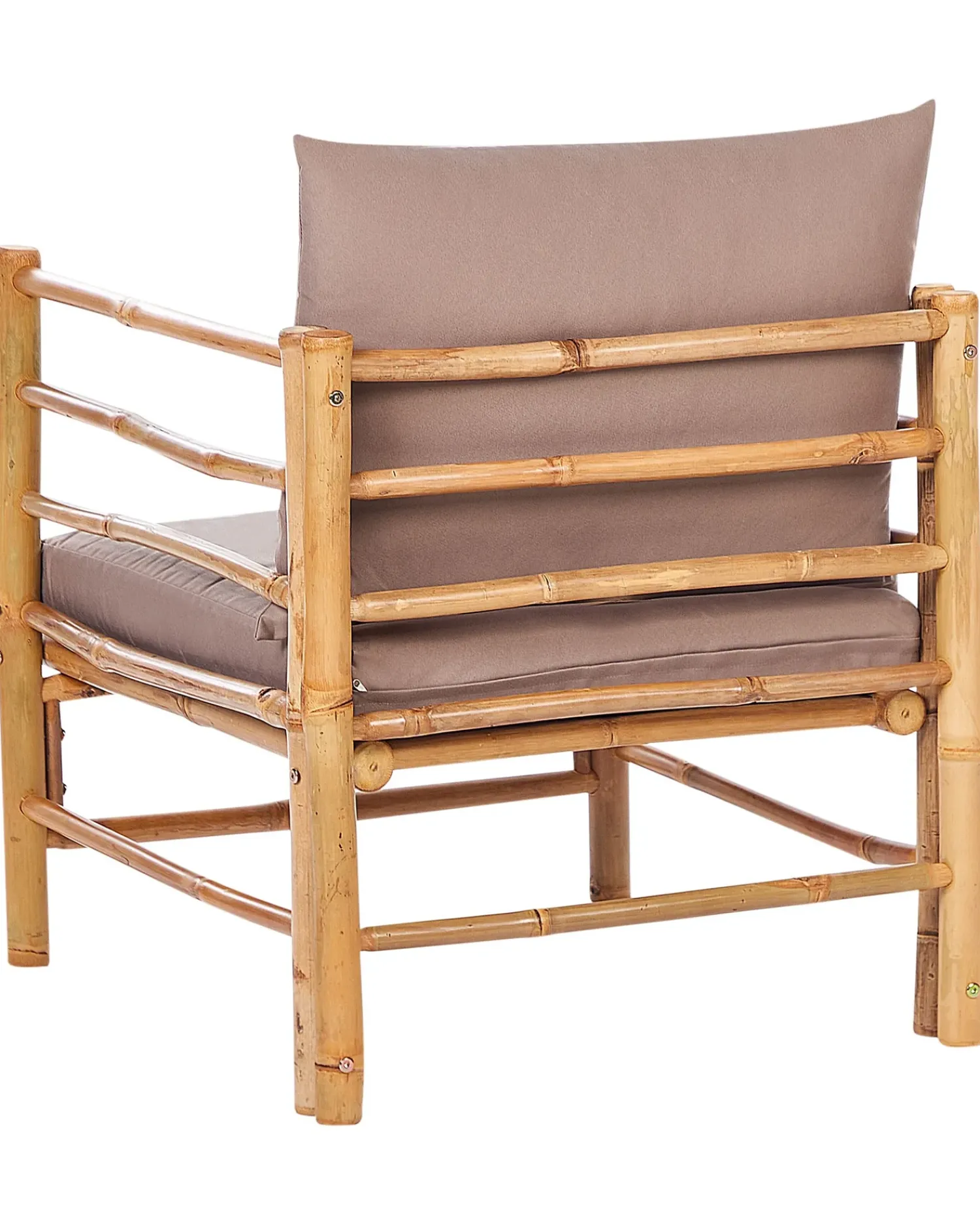 Outlet Beliani Poltrona da giardino CERRETO Bambù Tortora Beige Marrone Grigio