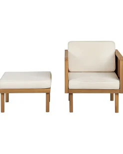 Sale Beliani BARATTI Legno d'acacia Marrone Beige Marrone