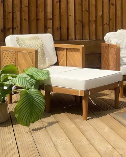 Sale Beliani BARATTI Legno d'acacia Marrone Beige Marrone