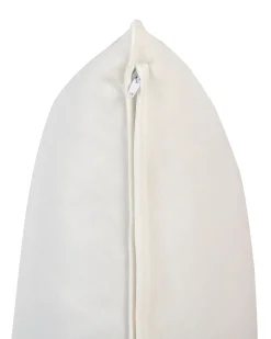 Beliani Poltrona da giardino con ottomana ARCILLE Rattan sintetico (PE) Naturale Beige Bianco Naturale