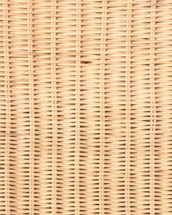 Online Beliani Poltrona da giardino con ottomana AIGANI Rattan Naturale Beige Naturale