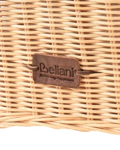 Online Beliani Poltrona da giardino con ottomana AIGANI Rattan Naturale Beige Naturale