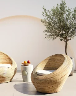 Outlet Beliani MAIORI Rattan Naturale Beige Naturale