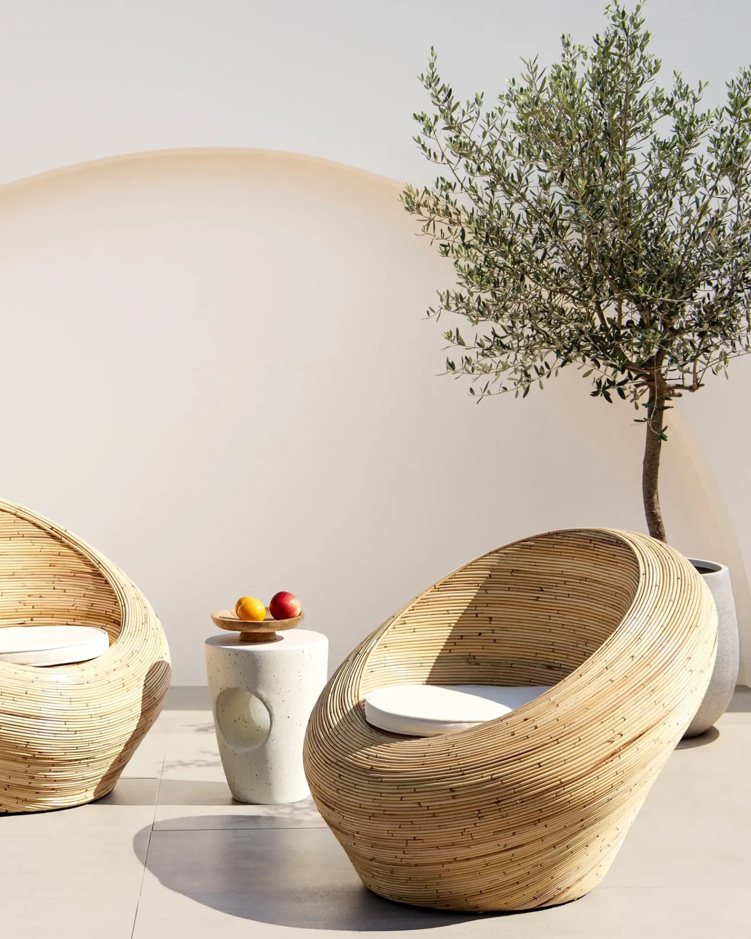 Outlet Beliani MAIORI Rattan Naturale Beige Naturale