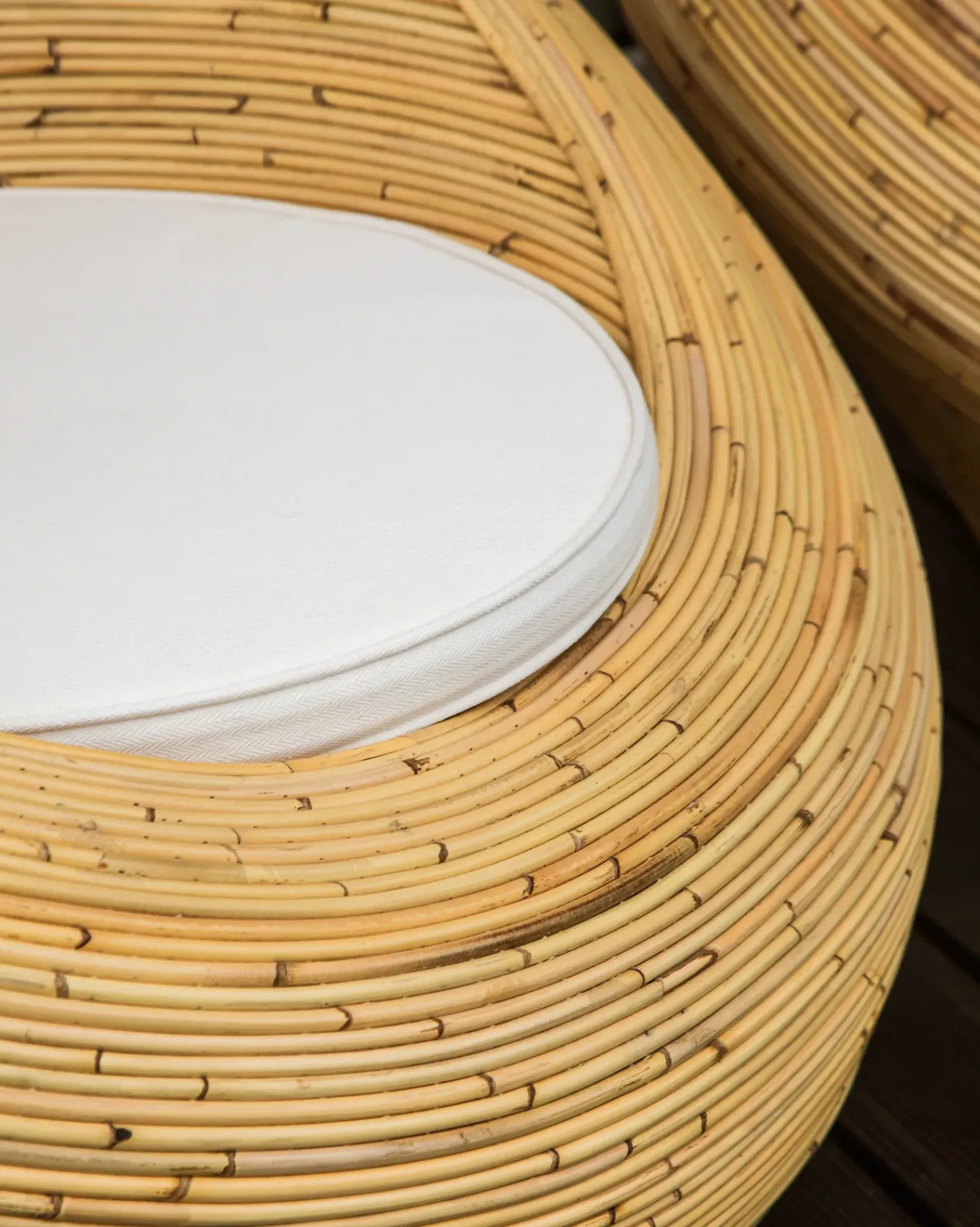 Outlet Beliani MAIORI Rattan Naturale Beige Naturale