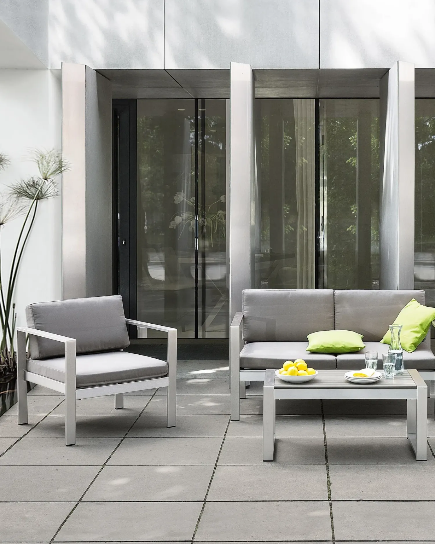 Best Beliani SALERNO Metallo chiaro Grigio