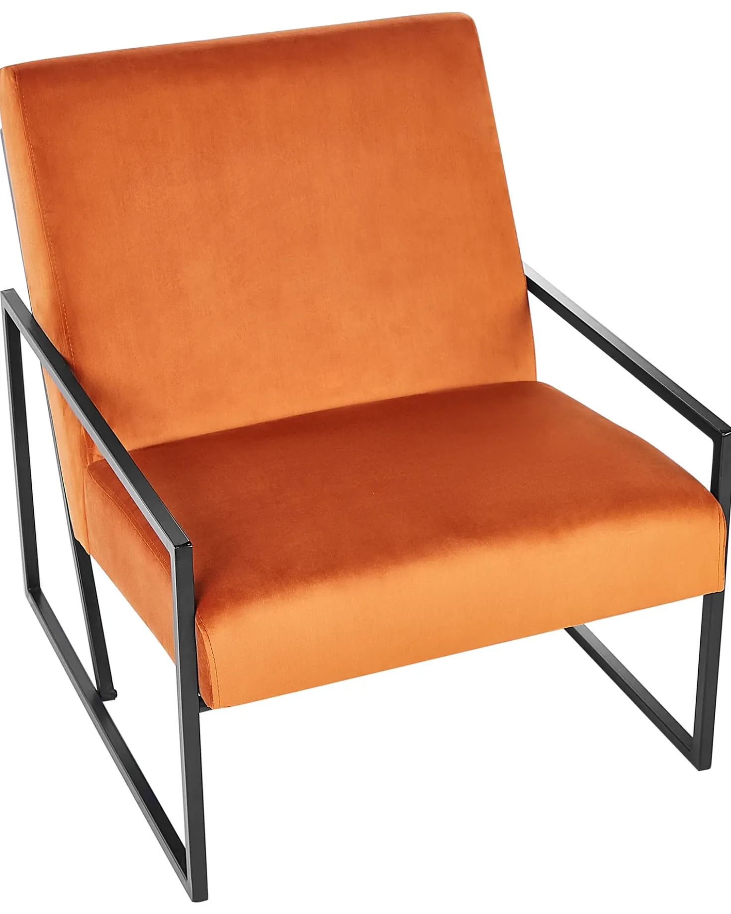 Poltrona DELARY Velluto Arancione