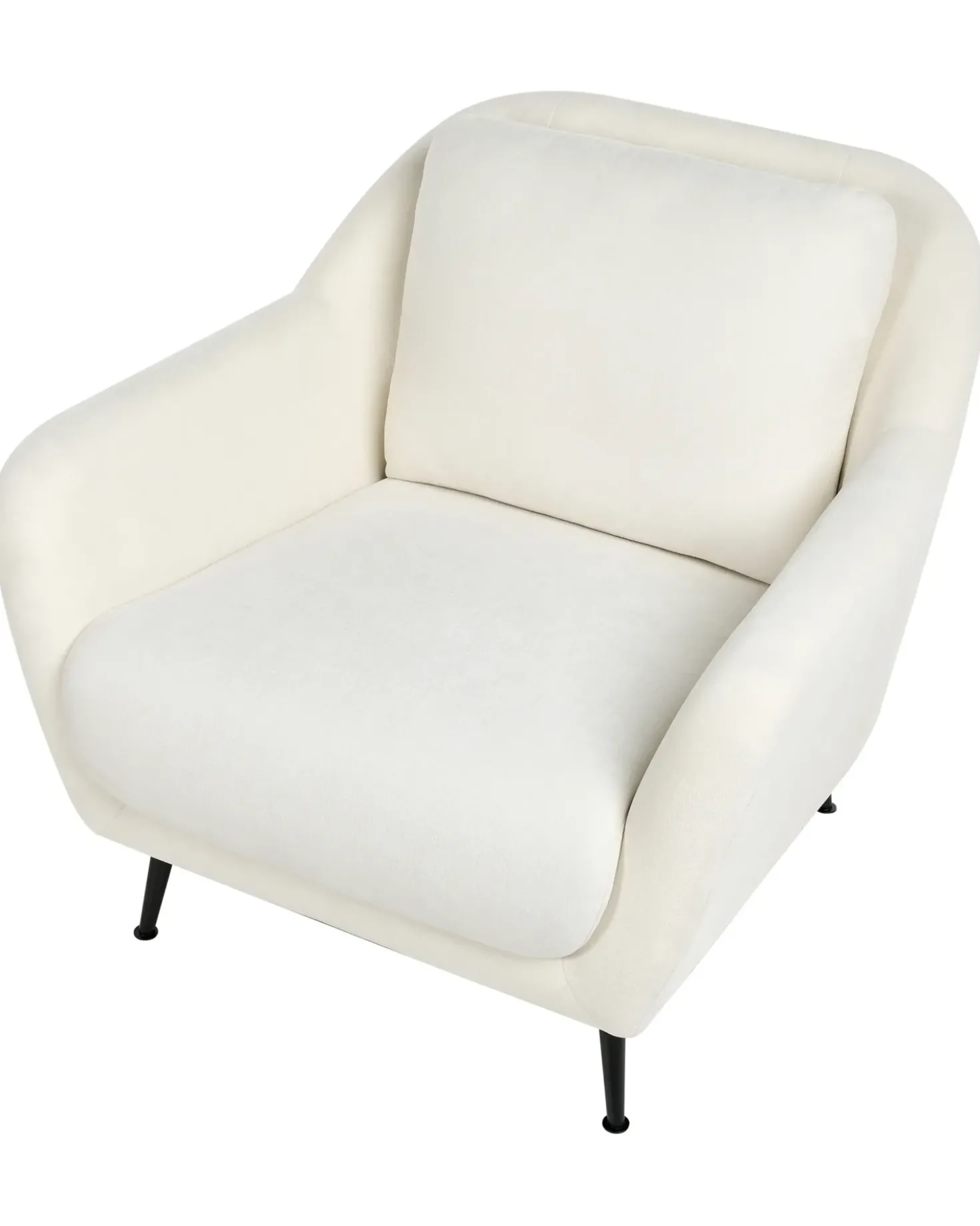 Poltrona EIBY Ciniglia Bianco