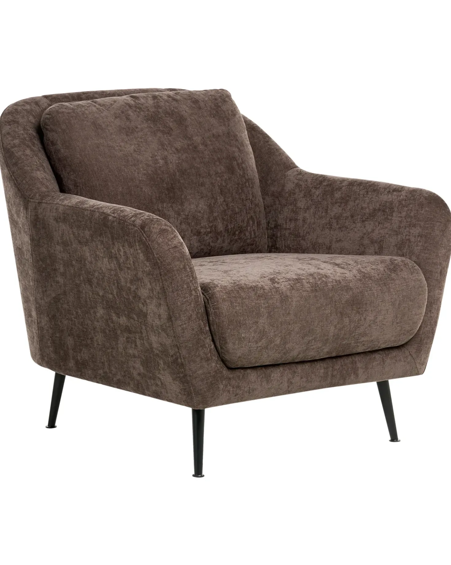 Poltrona EIBY Ciniglia Marrone scuro