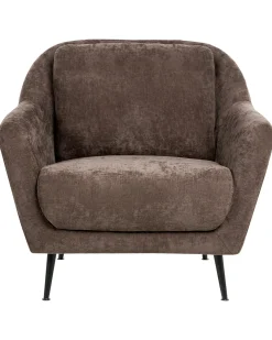 Poltrona EIBY Ciniglia Marrone scuro