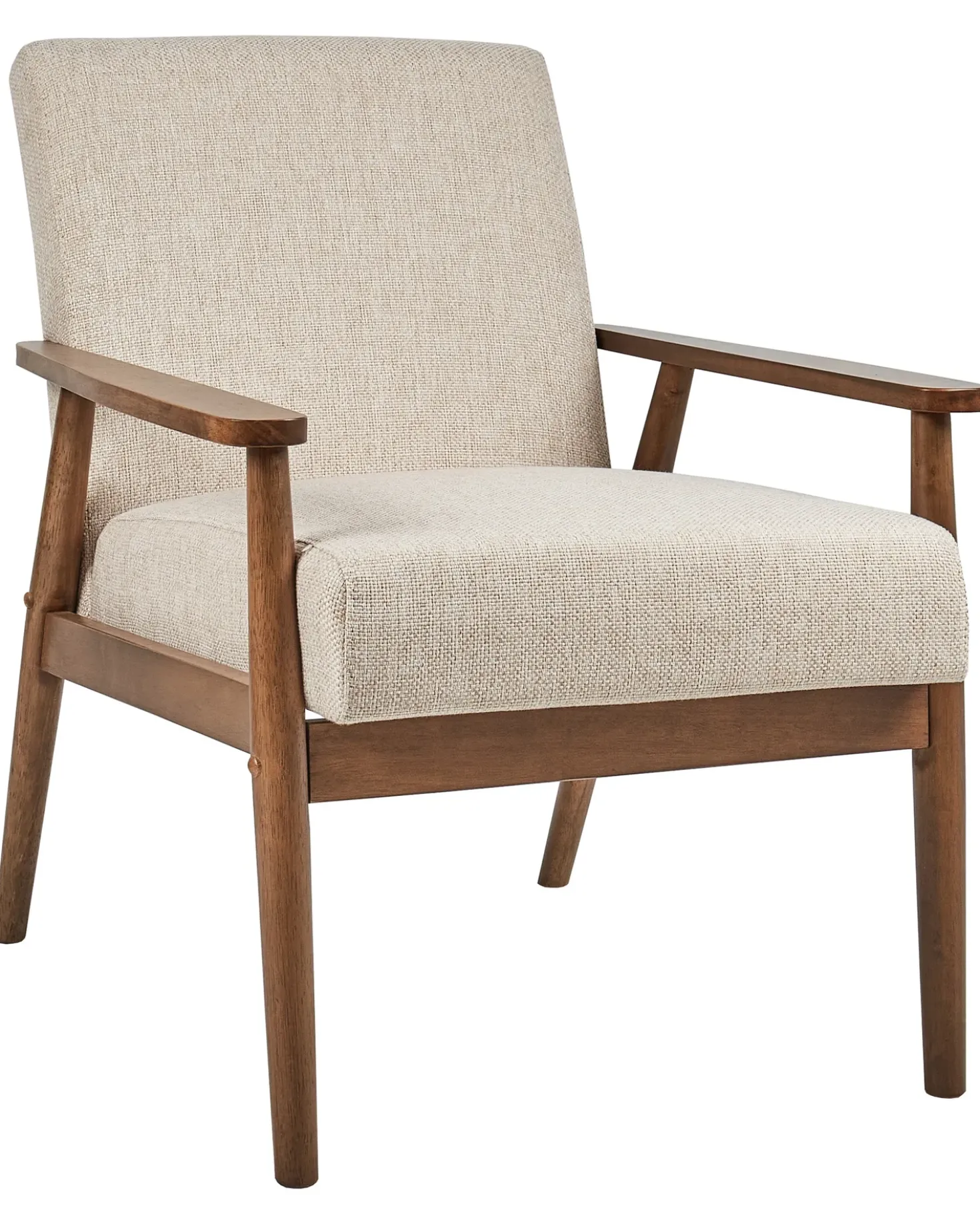 Poltrona ESRUM Tessuto Marrone scuro/Beige