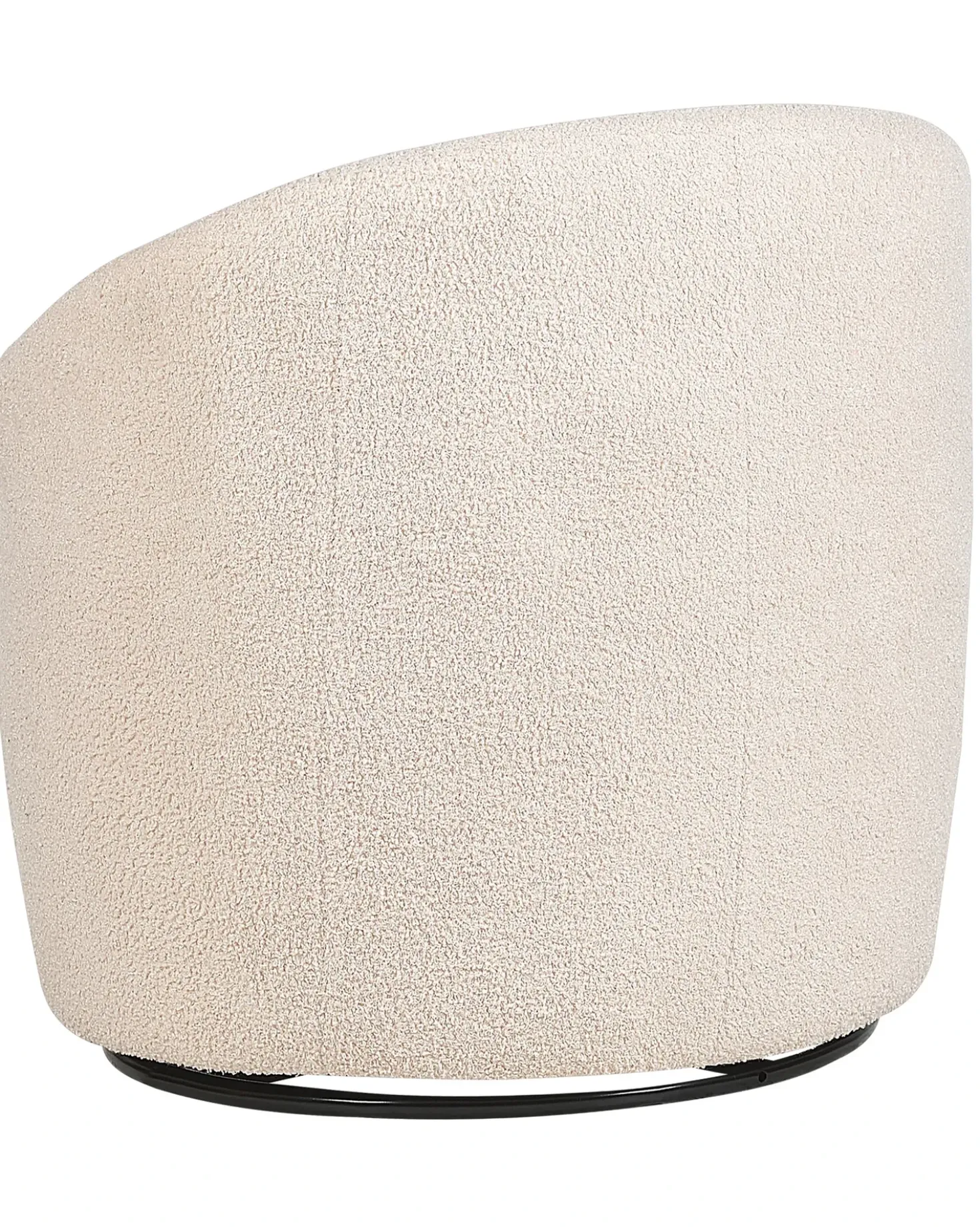 Poltrona girevole DAVIK Bouclé Beige