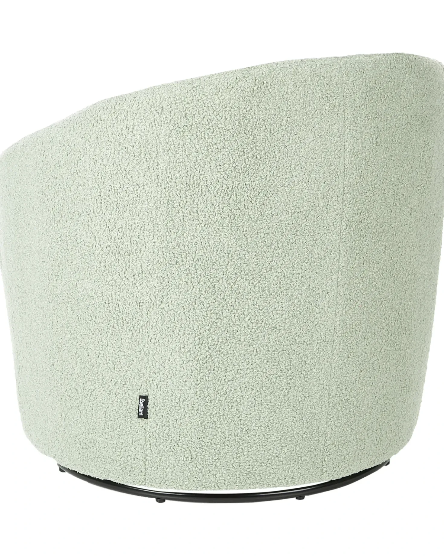 Poltrona girevole DAVIK Bouclé Verde chiaro