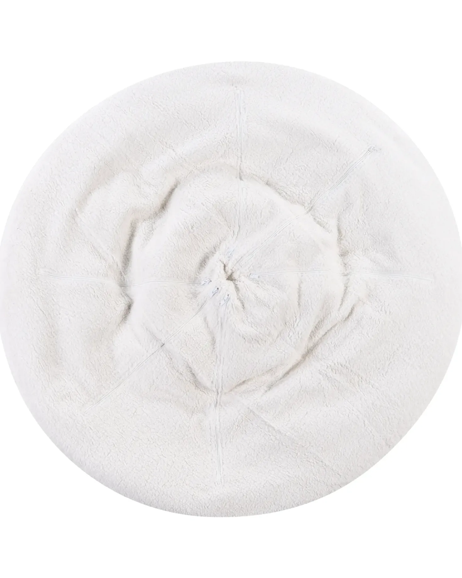 Poltrona girevole RINGSTED Bouclé Bianco sporco