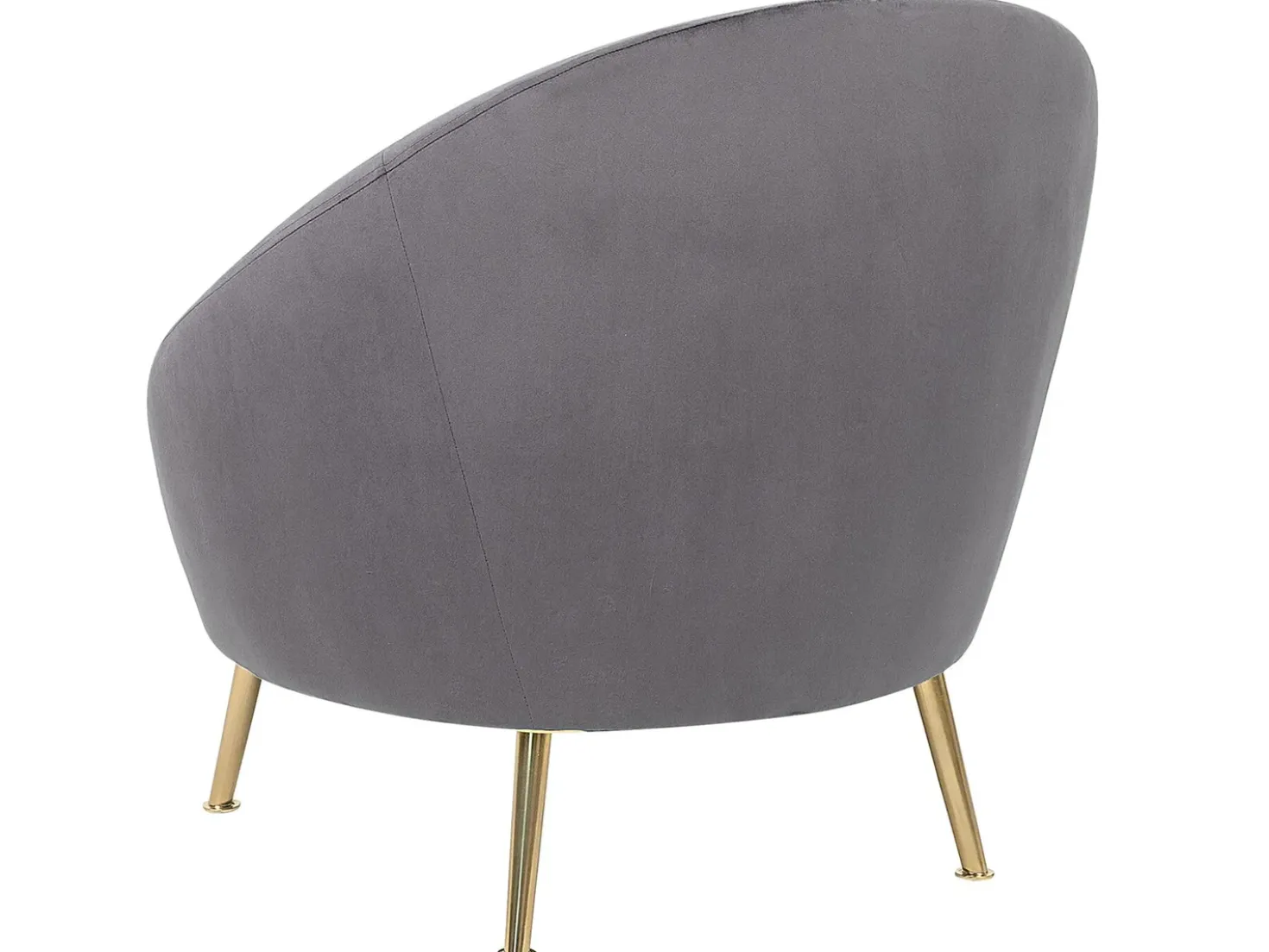 Poltrona LANGA Velluto Grigio