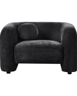 Poltrona LEIREN Ciniglia Nero