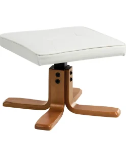 Outlet Beliani Poltrona massaggiante RELAXPRO con poggiapiedi Pelle sintetica Bianco sporco Beige Marrone