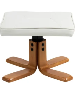 Outlet Beliani Poltrona massaggiante RELAXPRO con poggiapiedi Pelle sintetica Bianco sporco Beige Marrone