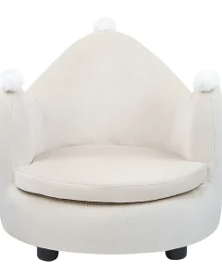 Poltrona per Bambini Corona VEGA Velluto Beige chiaro