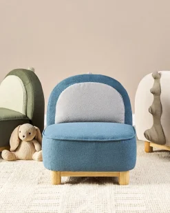 Clearance Beliani Poltrona per Bambini Dinosauro FABORG Tessuto Verde scuro Beige Marrone Verde