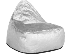 Beliani Poltrona sacco 200 L DROP 63 cm 75 cm Argento