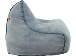 Clearance Beliani Poltrona sacco 200 L DROP 63 cm 75 cm Azzurro Blu