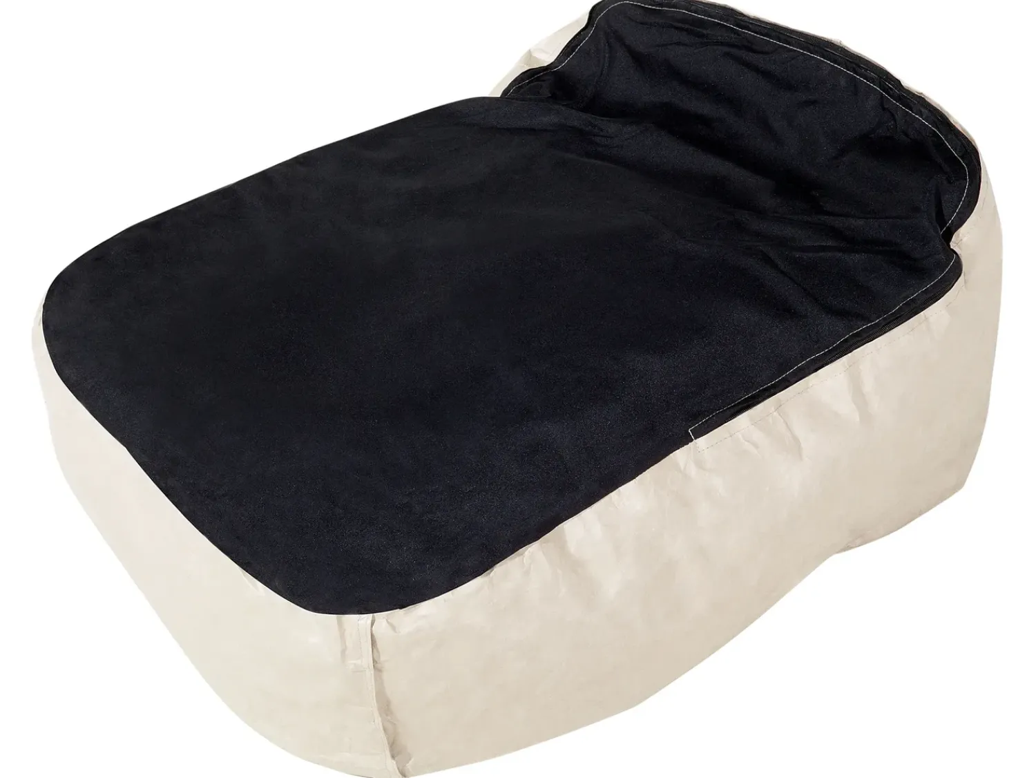 Beliani Poltrona sacco 200 L DROP 63 cm 75 cm chiaro Beige