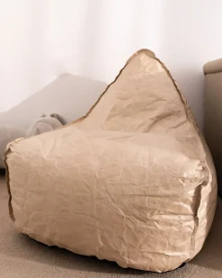 Beliani Poltrona sacco 200 L DROP 63 cm 75 cm chiaro Beige