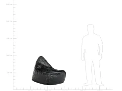 Sale Beliani Poltrona sacco 200 L DROP 63 cm 75 cm Nero