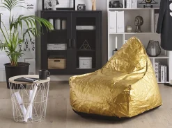 Online Beliani Poltrona sacco 200 L DROP 63 cm 75 cm Oro
