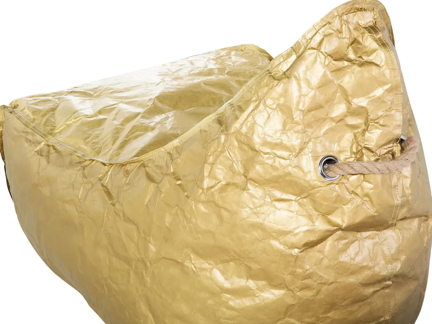 Online Beliani Poltrona sacco 200 L DROP 63 cm 75 cm Oro
