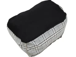 Discount Beliani Poltrona sacco 200 L DROP LINEN 63 cm 75 cm Grigio