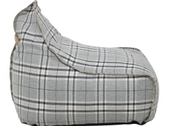 Discount Beliani Poltrona sacco 200 L DROP LINEN 63 cm 75 cm Grigio