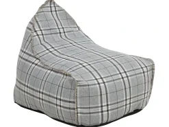 Discount Beliani Poltrona sacco 200 L DROP LINEN 63 cm 75 cm Grigio