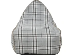 Discount Beliani Poltrona sacco 200 L DROP LINEN 63 cm 75 cm Grigio