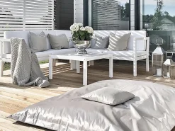 Clearance Beliani Poltrona sacco 600 L FUZZY 180 cm 230 cm Argento